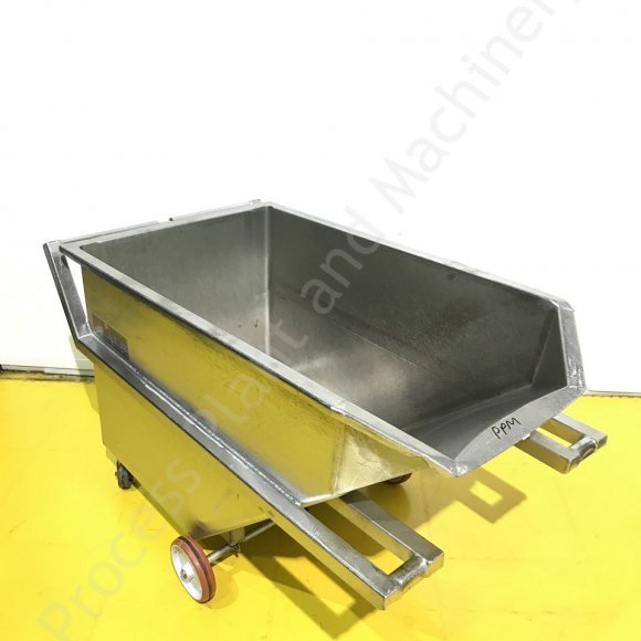 500kg Stainless Steel Mobile Tipping Skip